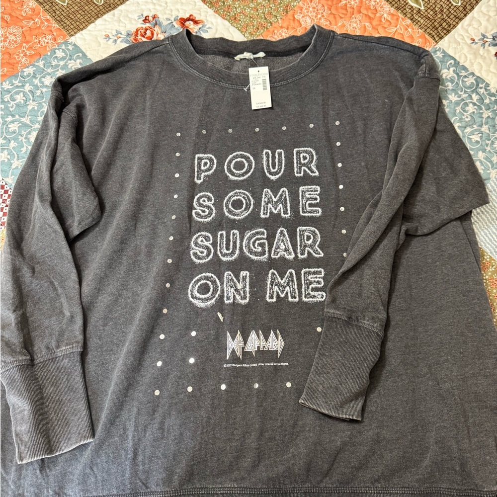 Maurices Charcoal Graphic Long Sleeve Tee